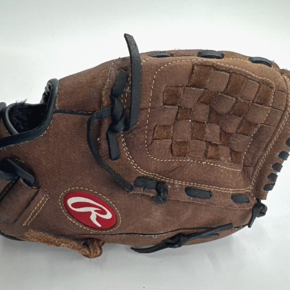 Rawlings Leather Baseball Glove Brown Basket Web RHT RBG36DB Right Hand Throw - Picture 9 of 12